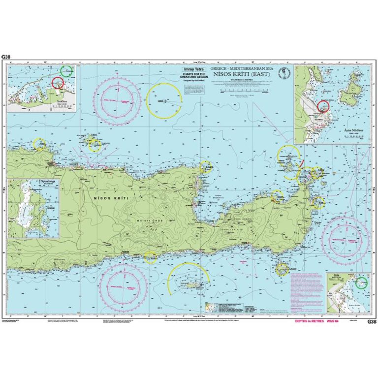 Ανατολική Κρήτη – G38 Ναυτικός Χάρτης Imray