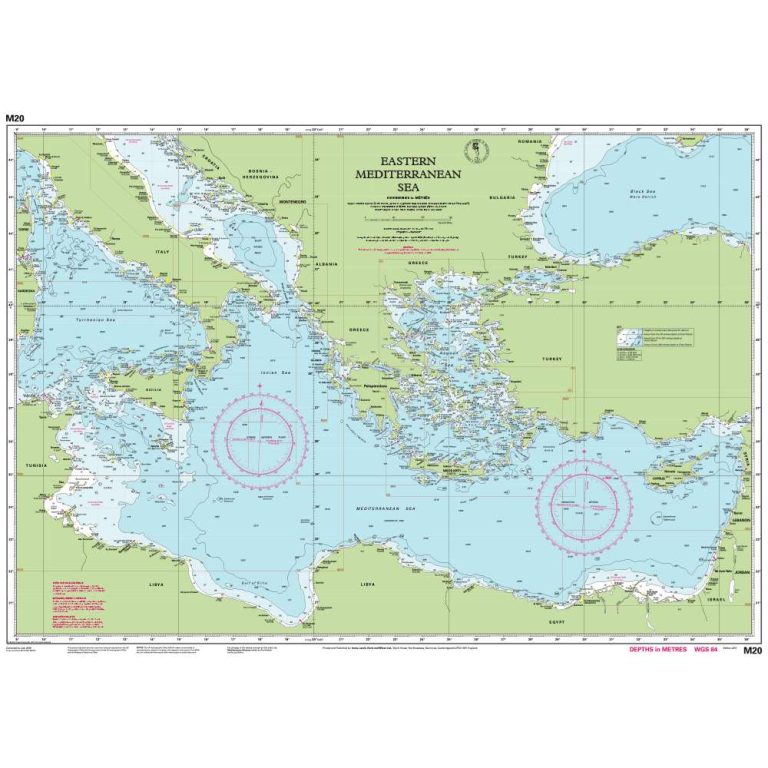 Ανατολική Μεσόγειος – M20 Ναυτικός Χάρτης Imray