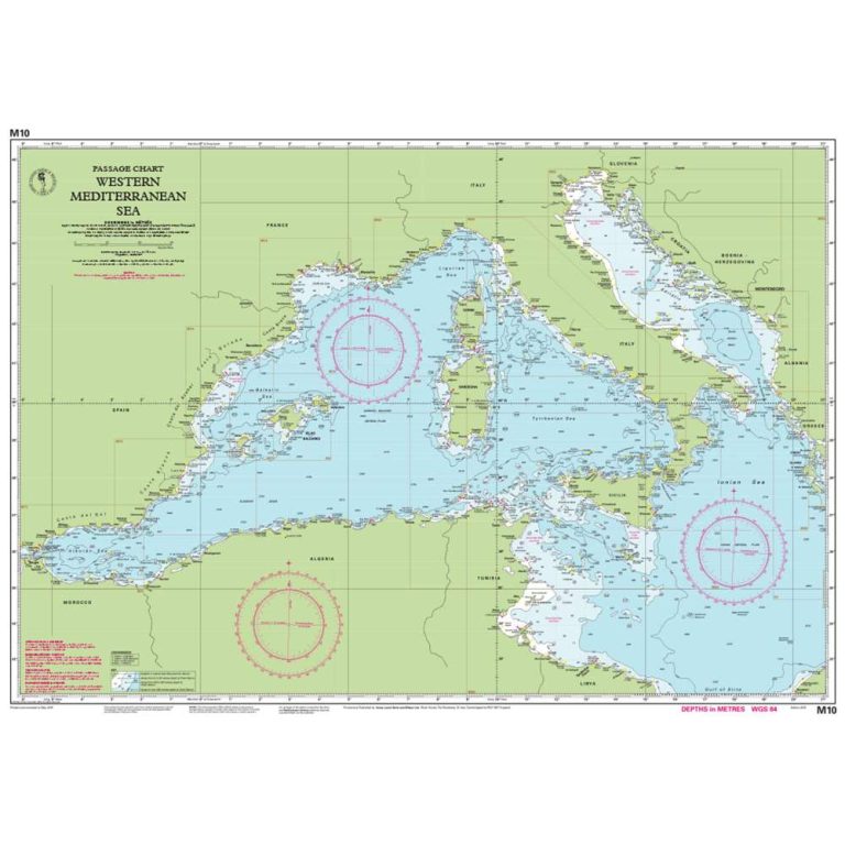 Δυτική Μεσόγειος – M10 Ναυτικός Χάρτης Imray