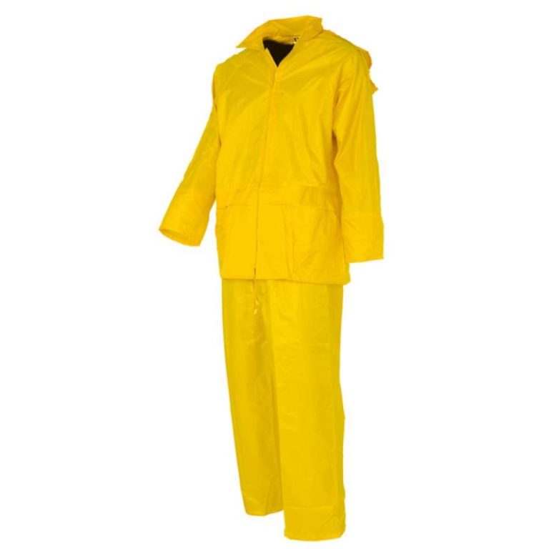 Κουστούμι κίτρινο αδιάβροχο σε φακελάκι