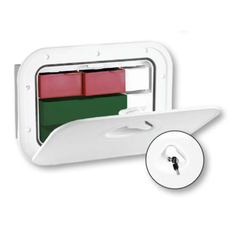 Mid Line θυρίδα με συρτάρια και κλειδαριά